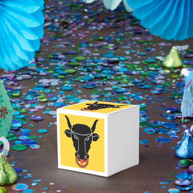 Caixinha De Lembrancinhas Patriotic favor box with Flag of Uri, Switzerland (Festa)