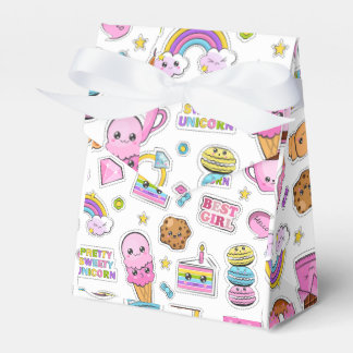 Caixinha De Lembrancinhas Patterno Funny Unicorn Magic Rainbow Cute