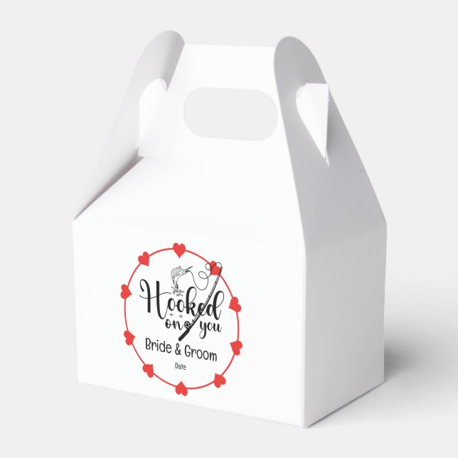 Caixinha De Lembrancinhas Pavimentos de pesca em seu casamento (Frente)