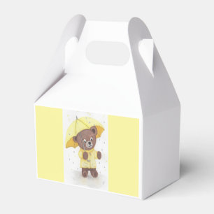 Caixinha De Lembrancinhas Pé-urso na Chuva