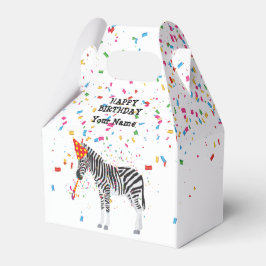 Caixinha De Lembrancinhas Peixe-zebra - Animais na Festa de aniversário