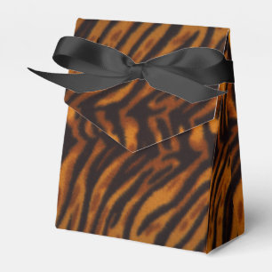 Caixinha De Lembrancinhas Pele do tigre ou modelo listrado preto da textura