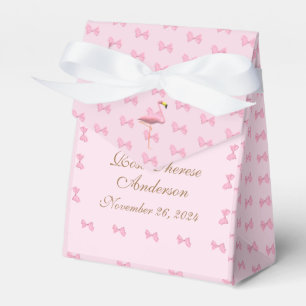 Caixinha De Lembrancinhas Pensamento de Flamingo Rosa Personalizado