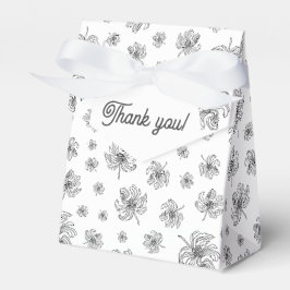 Caixinha De Lembrancinhas Peônias gráficas.