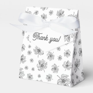 Caixinha De Lembrancinhas Peônias gráficas.