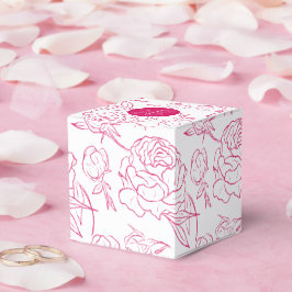 Caixinha De Lembrancinhas Peony Elegance Wedding