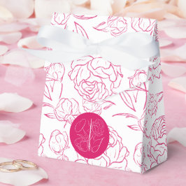 Caixinha De Lembrancinhas Peony Elegance Wedding