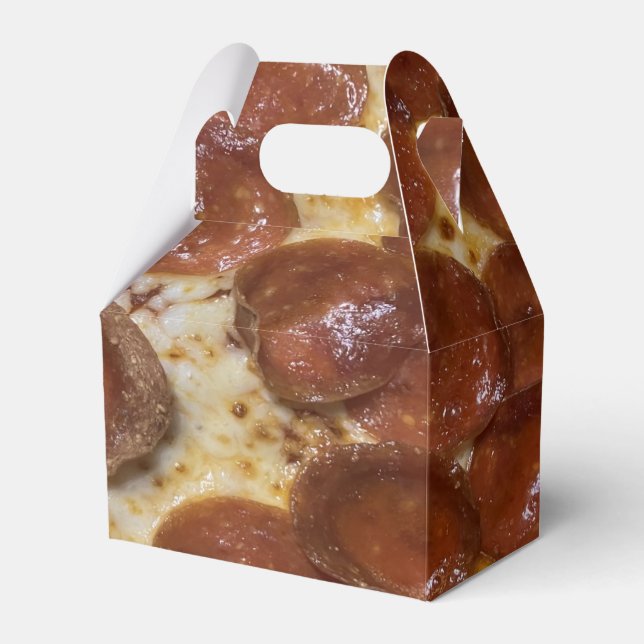 Caixinha De Lembrancinhas Pepperoni Pizza (Frente)