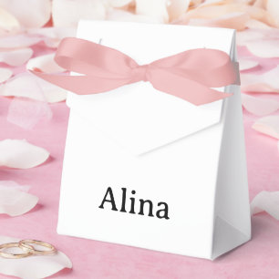 Caixinha De Lembrancinhas Pequena Tenda com Fita Rosa 3" x 1,5" x 3,25" 