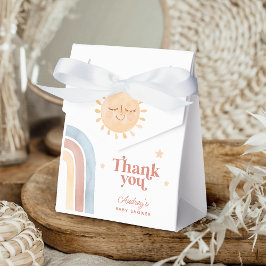 Caixinha De Lembrancinhas Pequeno Chá de fraldas Sol e Arco-Íris