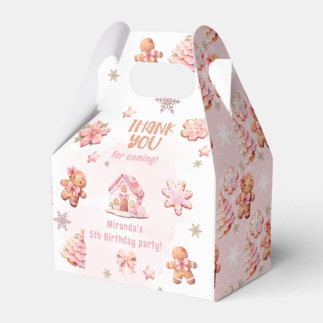 Caixinha De Lembrancinhas Pequeno Cookie Oh que divertido aniversário de Nat (Frente)