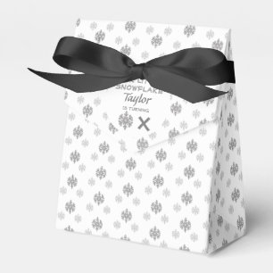 Caixinha De Lembrancinhas Pequeno Floco de Neve Qualquer Idade Aniversário