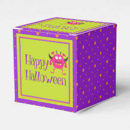 Caixinha De Lembrancinhas Pequeno Monstro Verde Kids no Halloween