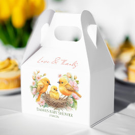 Caixinha De Lembrancinhas Pequeno passarinho nascendo em breve primavera chá