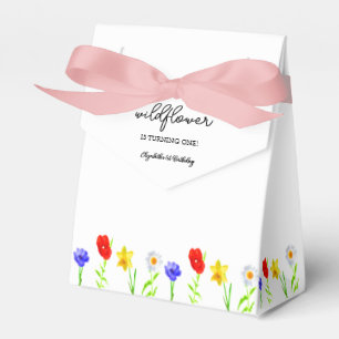 Caixinha De Lembrancinhas Pequeno primeiro aniversario de flor selvagem