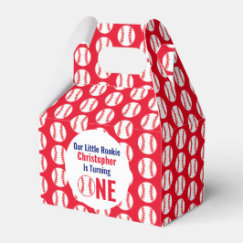 Caixinha De Lembrancinhas Pequeno primeiro aniversario Rookie Baseball