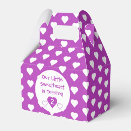 Caixinha De Lembrancinhas Pequeno segundo aniversário Swetheart
