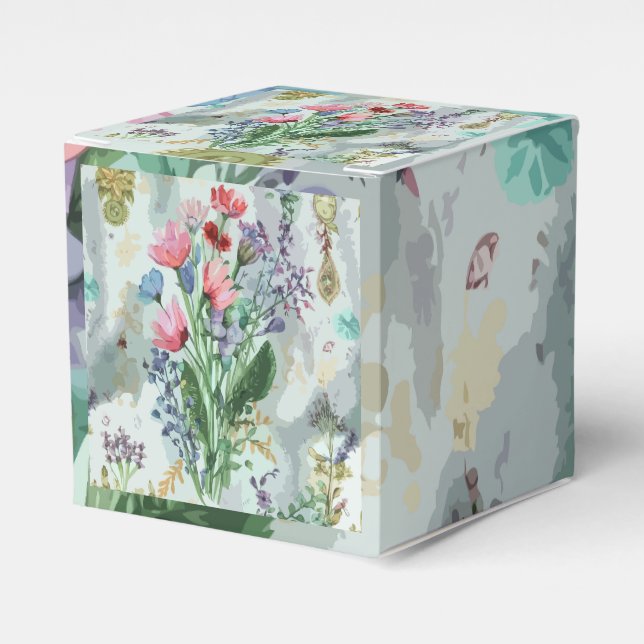 Caixinha De Lembrancinhas Perdida em uma Aquarela Boêmia do Sonho (Frente)