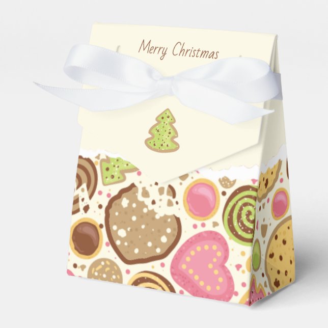 Caixinha De Lembrancinhas Personalised Christmas Gingerbread Favour Box (Frente)