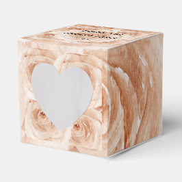 Caixinha De Lembrancinhas Personalizado Obrigado rosas de aquarela de casame