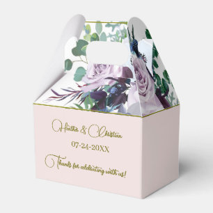 Caixinha De Lembrancinhas Personalizar Casamento Mauve da Lavanda Violeta Du