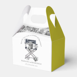 Caixinha De Lembrancinhas Personalizar Noite de Aniversário do Retro Movie N