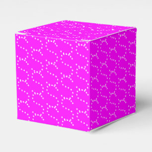 Caixinha De Lembrancinhas Personalizar w/Inicial, Letra branca, cor-de-rosa