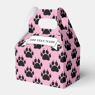 Caixinha De Lembrancinhas Pet Party Decor Nome Personalizado Rosa