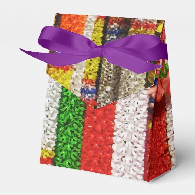 Caixinha De Lembrancinhas Phuang Maalai - Tailandês Floral Garland (Frente)