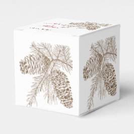 Caixinha De Lembrancinhas Pine Cone Nature Wedding Box