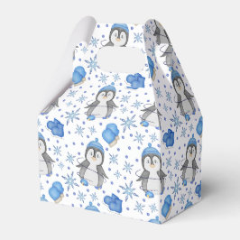 Caixinha De Lembrancinhas Pinguim-Pinguim-Pato-de-Gelo Azul