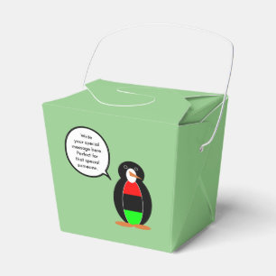 Caixinha De Lembrancinhas Pinguim Sra Personalizada Diáspora Africana Falant