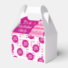 Caixinha De Lembrancinhas Pink Birthday Party