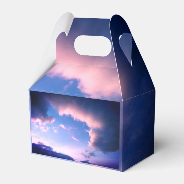 Caixinha De Lembrancinhas Pink clouds (Frente)