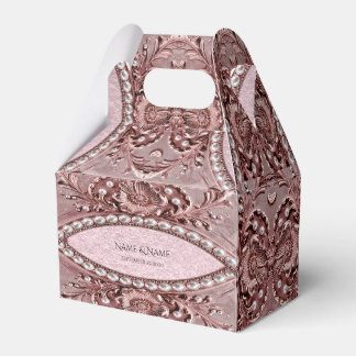 Caixinha De Lembrancinhas Pink Flower Favor Box