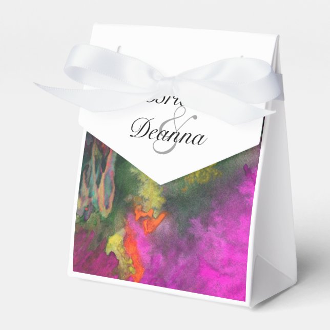 Caixinha De Lembrancinhas Pink Fusion Favor (Frente)