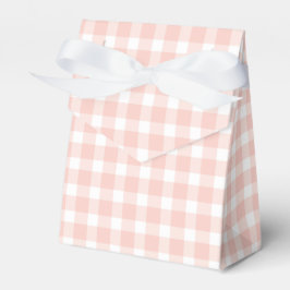 Caixinha De Lembrancinhas Pink Gingham Favor Box
