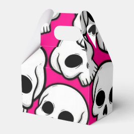 Caixinha De Lembrancinhas Pink Skull Pattern Favor Box