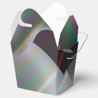 Caixinha De Lembrancinhas Pintor de abstrato líquido de mercúrio prateado mo