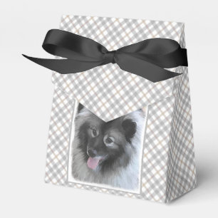 Caixinha De Lembrancinhas Pintura de Keeshond Bailey - Arte de Cachorro Orig
