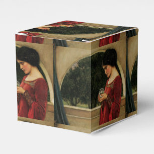 Caixinha De Lembrancinhas Pintura de Waterhouse da Mulher Cristal Ball