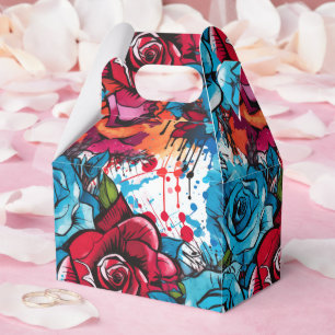 Caixinha De Lembrancinhas Pintura em Grafite Rosa Urban Wear 