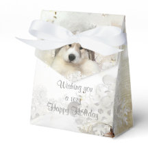 Pirenéus de Excelente de Natal Pup Watercolor