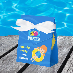 Caixinha De Lembrancinhas Piscina Party - Aniversário de criança - Raparig