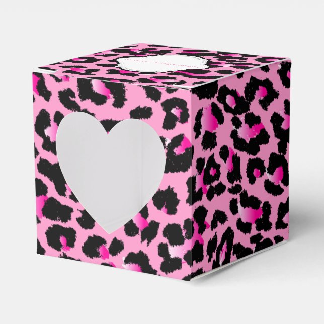 Caixinha De Lembrancinhas PixDezines leopardo/cor DIY (Frente)