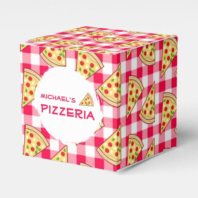 Caixinha De Lembrancinhas Pizza Party Kids Birthday (Frente)