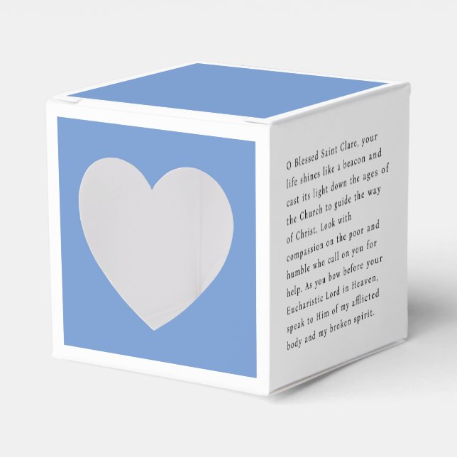 Caixinha De Lembrancinhas Placa Santo Clare Assisi (Frente)