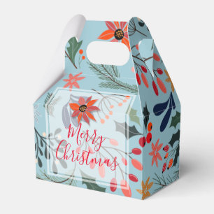 Caixinha De Lembrancinhas Poinsettia Berries Deixa O Natal Obrigado