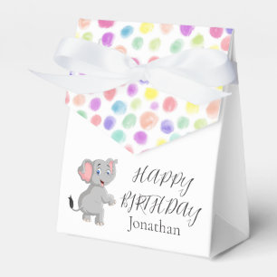 Caixinha De Lembrancinhas Poker dote de elefante bonito - Aniversário