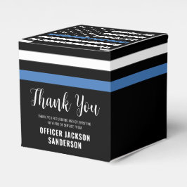 Caixinha De Lembrancinhas Polícia de Linha Azul Fino da Polícia